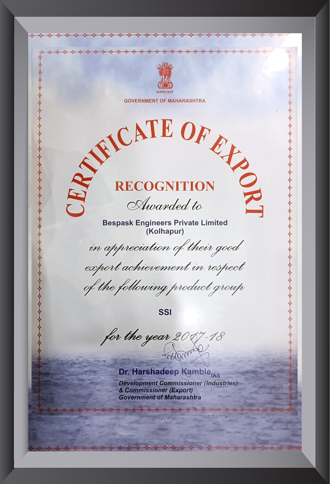 Besapak Engineers - IATF 16949 : 2016